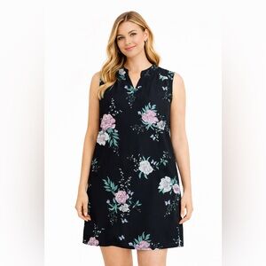 REITMANS Floral Black Dress (like new)